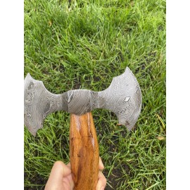 Helko Werk Damascus Steel Handmade Hand Forged Axe ZH50 /helko Werk German Axe/double Bit
