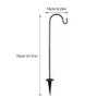 SAFIGLE Outdoor Shepherd Hooks, Iron Garden Stakes for Hanging Planters,