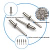 BESTYCHAO Pack of 50 304 Stainless Steel Blind Rivets (4.8