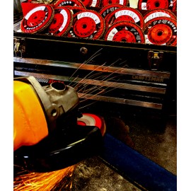 Red Label Abrasives EdgeCore Ceramic 60 Grit High Density 4 1/2 x 5/8-11 T29 Flap Discs 3-Pack…