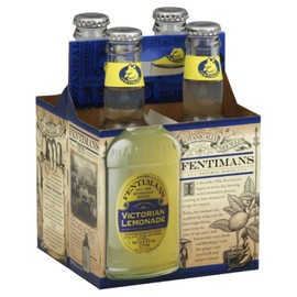 Fentimans Natural Victorian Lemonade Soda, 9.3 Ounce - 4 per pack - 6 packs per case.