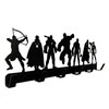 HeavenlyKraft Superhero Coat Hook Wall Mounted 6 Hooks, Entryway Organizer,