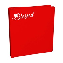 Bargain Max Decals Blessed Heart Sticker Decal Notebook Car Laptop 5.5" (White)