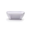 KitchenArt 18530 Scrap Trap With Scraper, Plastic, White