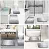 OLANLY Bathroom Rugs Sets 3 Piece, Soft Absorbent Microfiber Bath
