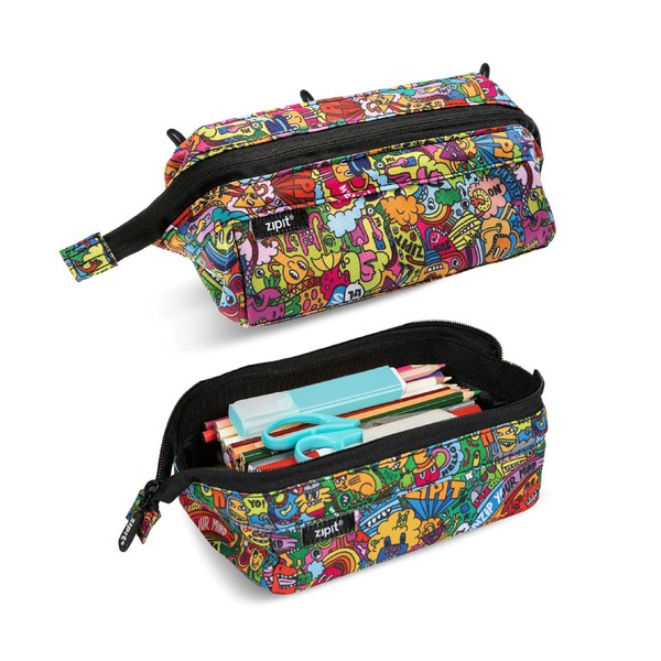 ZIPIT Lenny Pencil Case | Large Capacity Pencil Pouch |