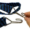 1M Bungee Cords, Adjustable Flat Bungee Straps with Metal Hooks,