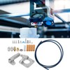 Extruder Kit Gray Aluminum 3D Printer Accessories PTFE Tube Spring