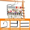 5 Pack 5-Tier Garden Flag Hangers, Garden Flag Storage Heavy