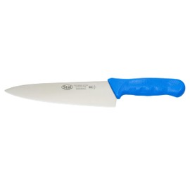 Winco 8" Commercial-Grade Chef's Knife with German Steel Blade, Blue