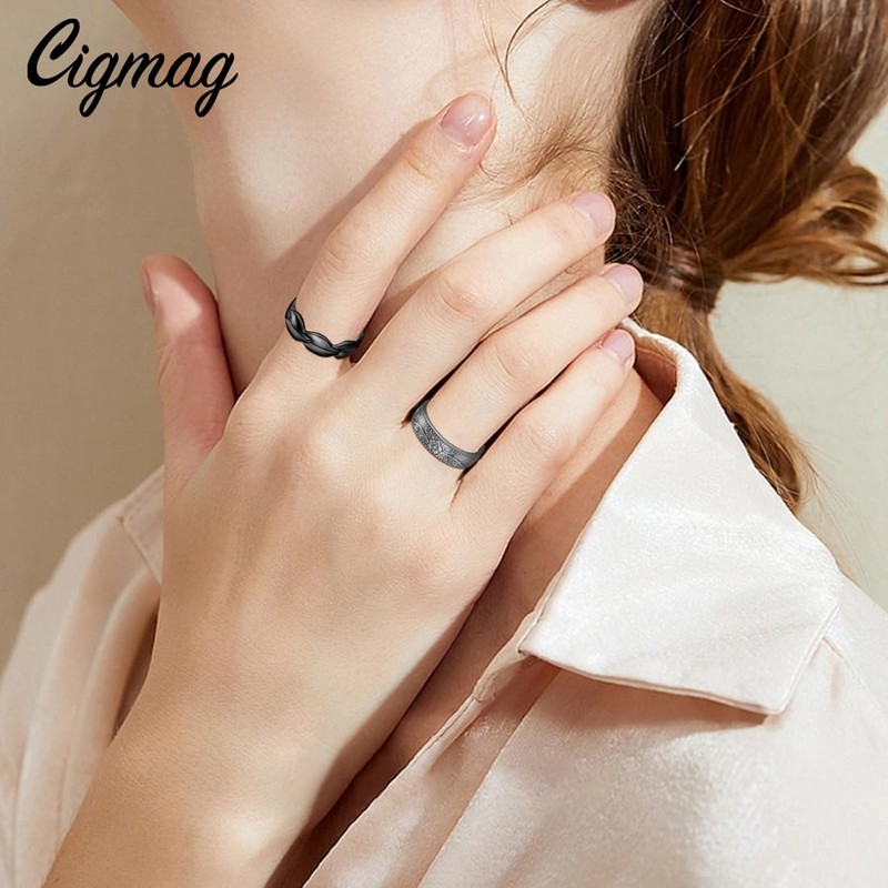 Cigmag 7X Copper Rings for Women 99% Solid Pure Copper