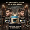 4x4 Cera Telaraña para Barberos, Estilizado de Cabello, 100g