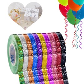 HSYTEK Gift Ribbon Set, 10 Colours Satin Ribbon, Webbing Ribbon Gift Ribbon Ribbons for Birthday Balloons, Carnival, Wedding, DIY Arts and Crafts, Gift Packaging