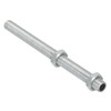 PATIKIL M8 Fine Thread Carbon Steel Lamp Pipe With Nut,