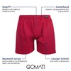 Gomati Pack of 4 Men's Single Jersey Boxer Shorts 100%