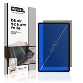 dipos I Blickschutzfolie kompatibel mit Tablet 10.2 Zoll (223mm x 131mm) Display-Schutzfolie matt mit 4-Wege Sichtschutz-Effekt
