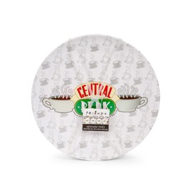 Silver Buffalo Friends - Juego de 4 platos de melamina con logotipo de Central Perk, 10 pulgadas