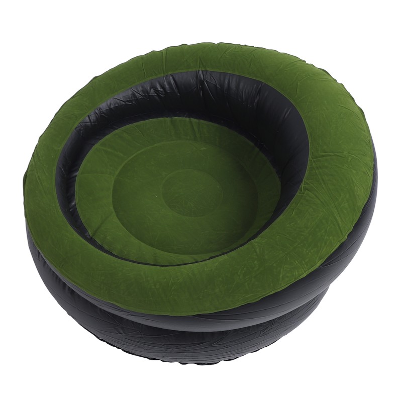 Inflatable Couch PVC Flocking Portable Ergonomic Blow Up Sofa Chair