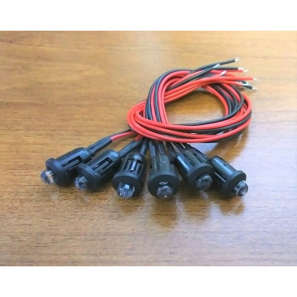 BBT 6 Super Bright BBT 12 volt Blue LED 3/8"