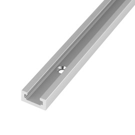 Sanbege 12" T-Track Rails Pack of 2, Aluminum T-Channel, Double Cut T Slot Track with Predrilled Mounting Holes and Screws for Woodworking Jigs and Fixtures, DIY Router Table, Drill Press, Table Saw