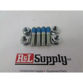 Kubota 4 GENUINE KUBOTA EXHAUST STUD & NUT SET PART #'S 15221-91530 & 16429-92010