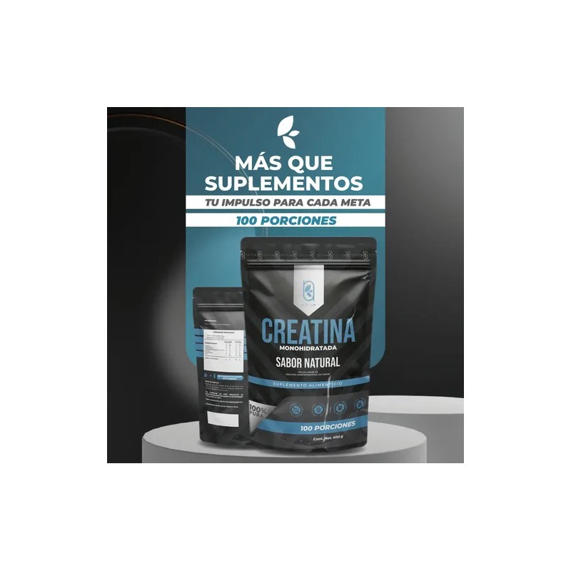 Creatina Monohidratada 100% Pura Sin Sabor 3 Pack 500g