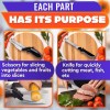 Liberhaus Kitchen Scissors for Food – 2 in 1 Cutting