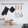 Oven Gloves and Pot Holder Set Baking Gloves Heat Resistant