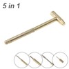 Omninmo 6 in 1 Mini Multifunctional Copper Hammer and Screwdriver,