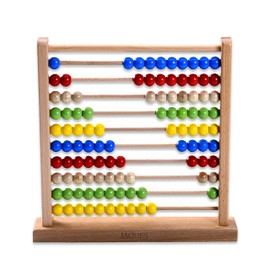 Jaques of London Large Abacus | Wooden Abacus for Kids With Counting Beads | 100% Wooden Educational Toys | Abacus Maths Learning Toys | Since 1795