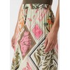 Maxi-Rock aus Viskose mit All-Over-Print rosa 40