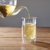 BU Brew Doppelwandige Kaffeetasse aus Glas, Schnee, 454 ml