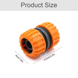 Hose Repair Garden Hose Connector Hose Coupling – 6 Pieces Repair Kit for Connecting 19 mm (3/4 Inch) for Easy and Quick Connection or Repair Hose without Tools, Yellow