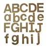 4" Block Font uppercase or lowercase chipboard alphabet [Choose case,