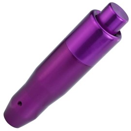 Lunsom Automatic Gear Shift Knob with Button, Aluminum Push Type Shifter Head Long Stick Shifting Lever Handle Fit Most Transmission Car (Purple)