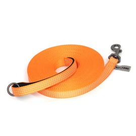 Wolfone Recall Lead for Dogs, Nylon 4 Reflective Wire Recall Dog Lead with Soft Padded Handle Training Lead for Outdoor Exercise 10 m Orange