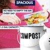 Granrosi Countertop Compost Bin Kitchen - 1.3 Gal Indoor Compost