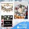 50 Adornos de Copos de Nieve Blancos de Navidad de