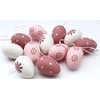 LB H&F Set of 12 Easter Eggs Plastic for Hanging