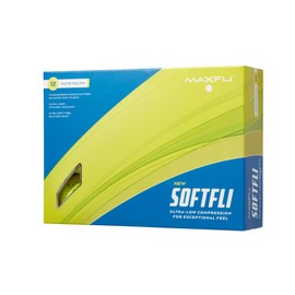 Maxfli 2023 Softfli Matte Golf Balls- 12 Pack (Yellow)
