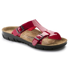 Birkenstock Classic Ladies’ Birko-Flor Mules, red, 263263