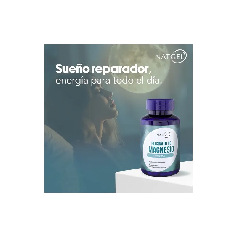 Glicinato Magnesio Omega 120 Capsulas Natgel