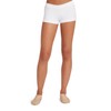 Capezio Women's Low Rise Boy Cut Short,White,Medium