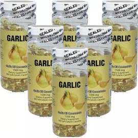Nuhealth 6X NuHealth Garlic Oil Concentrate, 1500mg 1800 Softgels, FRESH, Made In USA