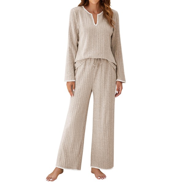 Blooming Jelly Womens 2 Piece Pajama Sets Cute Fleece Winter
