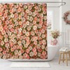 Floral Shower Curtain Pink Farmhouse Flowers Shower Curtain 72 X