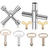 Multi-Functional Utility Key Kit - 8 Piece Set for Various