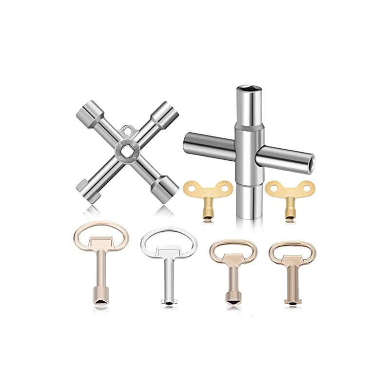 Multi-Functional Utility Key Kit - 8 Piece Set for Various