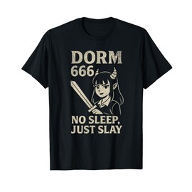 Dorm 666 Funny Demon Girl Idol Anime Design T-Shirt