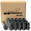 GAsupply 1/2-20 Lug Nuts Black, 1/2 x 20 Closed End